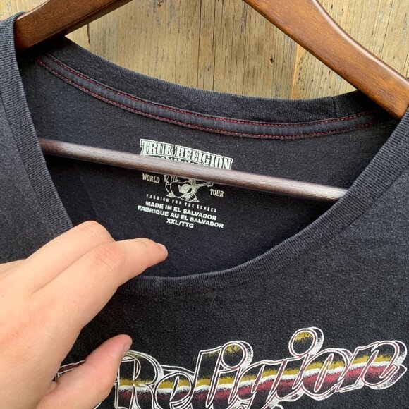 True Religion BIG LOGO T Shirt XXL - Picture 2 of 4